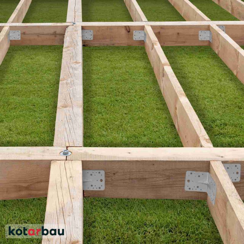 KOTARBAU tømrerbeslag vinkelbeslag 150x150x80 mm 50 stk.