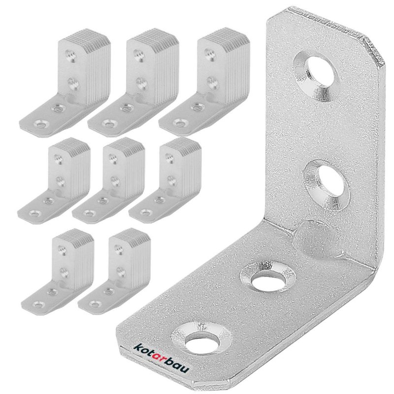 KOTARBAU tømrerbeslag vinkelbeslag 40x40x20 mm, 100 stk.