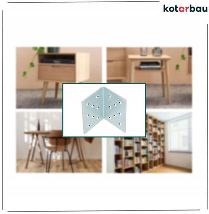 KOTARBAU tømrerbeslag vinkelbeslag 40x40x60 mm, 25 stk.