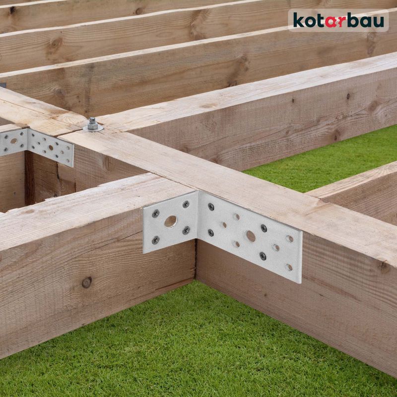 KOTARBAU tømrerbeslag vinkelbeslag 40x80x40 mm, 50 stk.