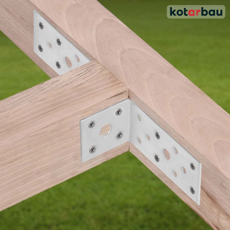 KOTARBAU tømrerbeslag vinkelbeslag 40x80x40 mm, 50 stk.