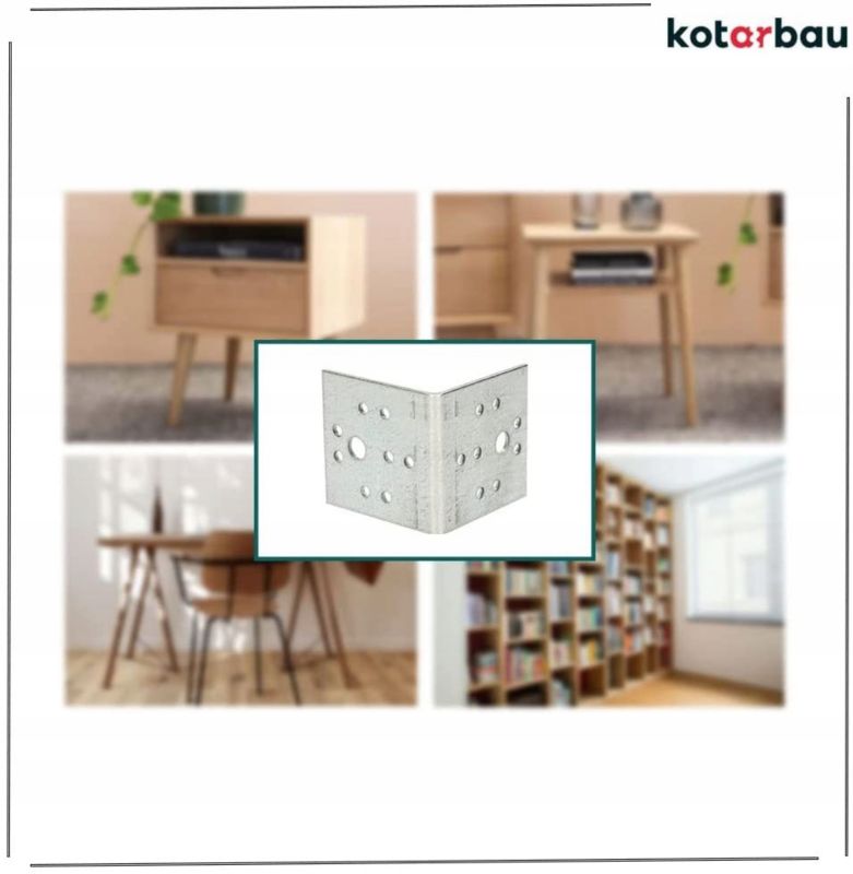 KOTARBAU tømrerbeslag vinkelbeslag 50x50x50 mm, 25 stk.