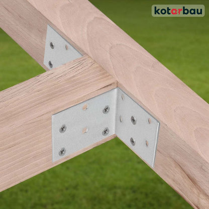 KOTARBAU tømrerbeslag vinkelbeslag 60x60x40 mm, 100 stk.