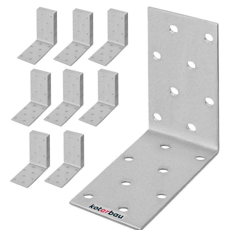 KOTARBAU tømrerbeslag vinkelbeslag 80x80x40 mm, 100 stk.