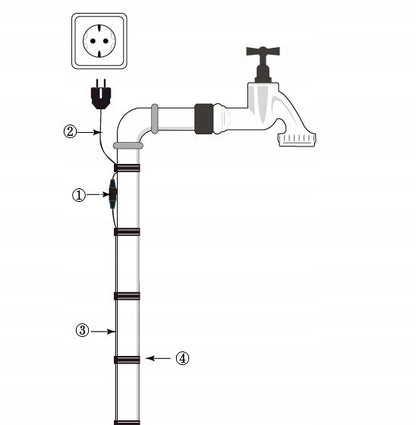 Varmekabel med Termostat NO FROST 45 m | 5905910411470
