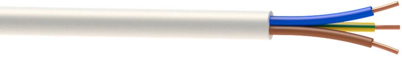 Installationskabel AKS Zielonka YDY 3 x 1,5 mm² 1 m
