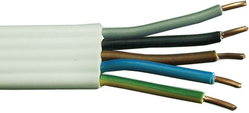 Installationskabel AKS Zielonka YDYp 5 x 4 mm²