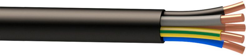 Installationskabel AKS Zielonka YKY 5 x 10 mm²