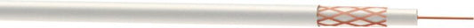 Hvid coaxialkabel RG59U 1 m