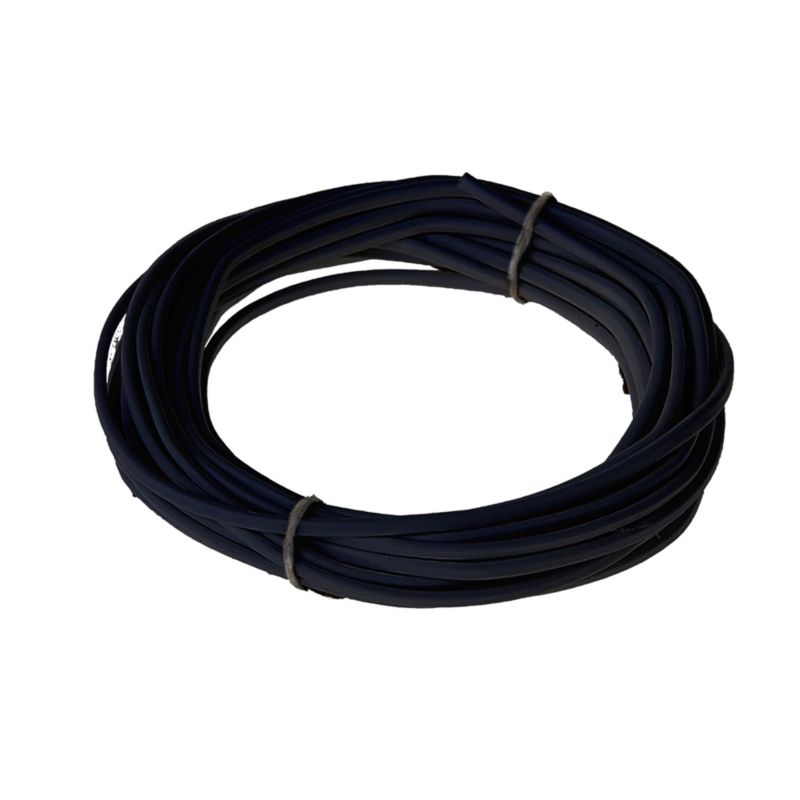Strømkabel H03VVH2F 2 x 0,75 mm² 10 m sort