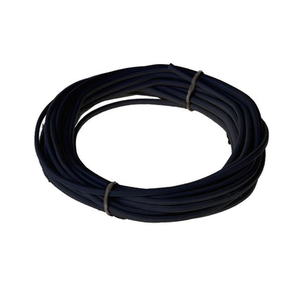 Strømkabel H03VVH2F 2 x 0,75 mm² 10 m sort