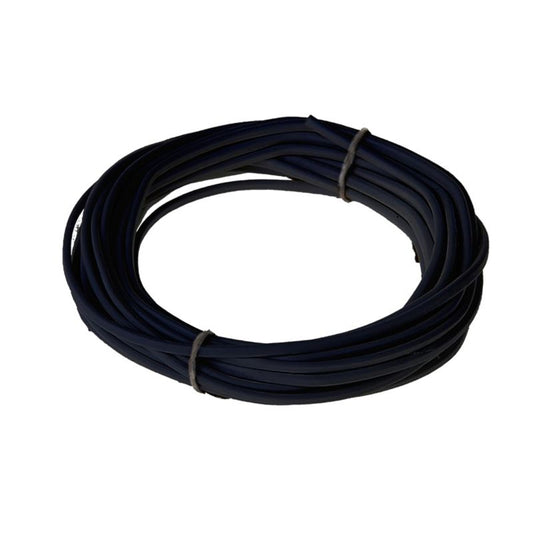 Strømkabel H03VVH2F 2 x 0,75 mm² 10 m sort