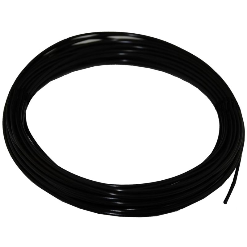 Strømkabel H03VVH2F 2 x 0,75 mm² 25 m sort
