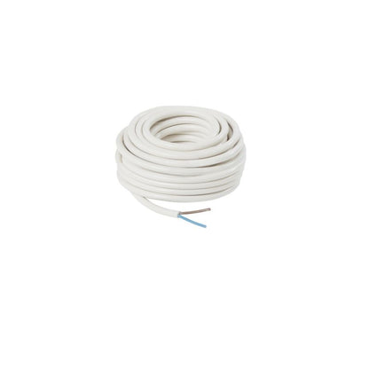 Strømkabel H05VVF 2 x 1,5 mm² 10 m hvid