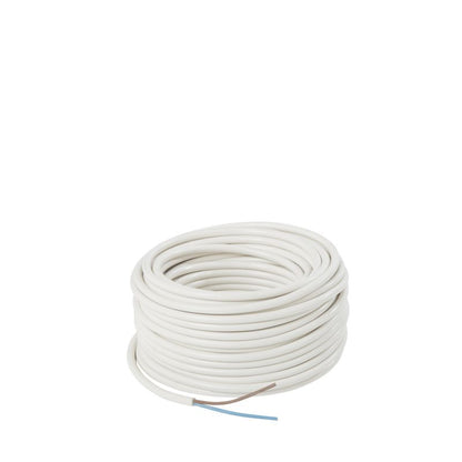 Strømkabel H05VVF 2 x 1,5 mm2 25 m hvid