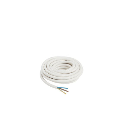 Strømkabel H05VVF 3 x 1,5 mm² 5 m hvid