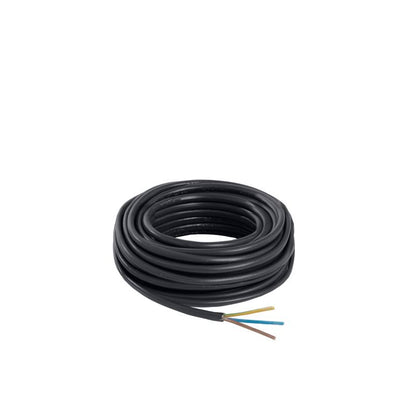 Strømkabel H05VVF 3 x 1,5 mm² 5 m sort