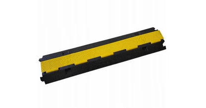 Kabelbakke 100x20 cm 2-Kammer Sort Gul