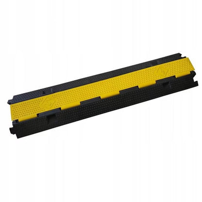 Kabelbakke 100x20 cm 2-Kammer Sort Gul