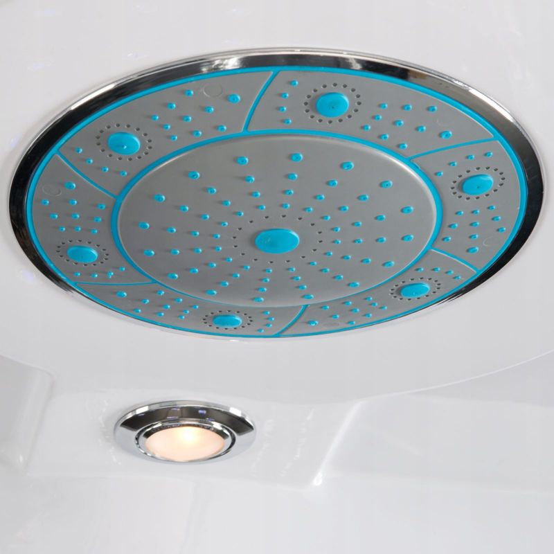 Hydromassagekabine XL 150x86 cm med dybt brusekar