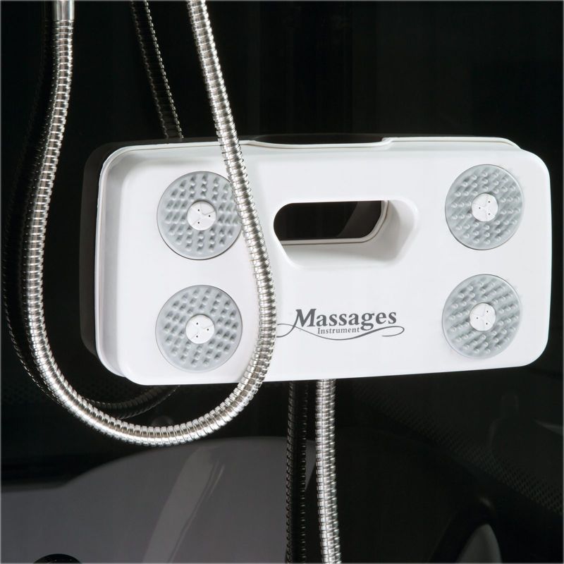 Hydromassagekabine XL 150x86 cm med dybt brusekar