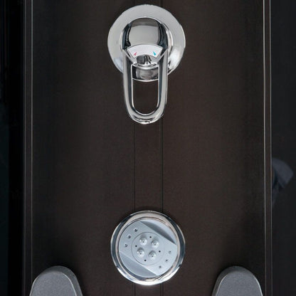 Hydromassagekabine XL 150x86 cm med dybt brusekar