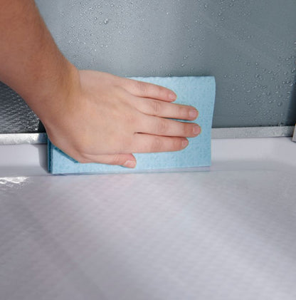 Asymmetrisk brusekabine GoodHome Beloya 80 x 120 cm krom med hydromassage