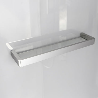 Asymmetrisk Brusekabine 80 x 120 cm Krom med Hydromassage