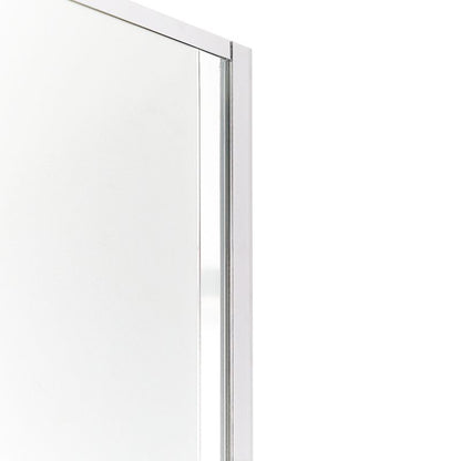 Kvadratisk brusekabine 80 x 80 x 185 cm Sølvfarvet Aluminium