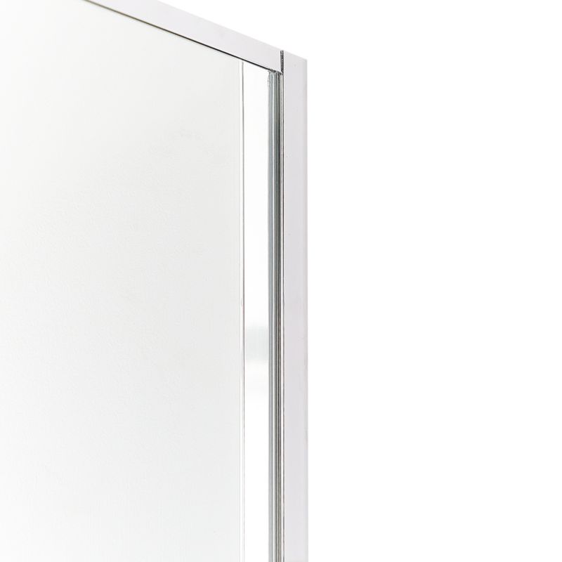 Kvadratisk brusekabine 80 x 80 x 185 cm Sølvfarvet Aluminium
