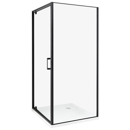 Kabina prysznicowa Darli 90x90x185 cm Sort Gennemsigtig