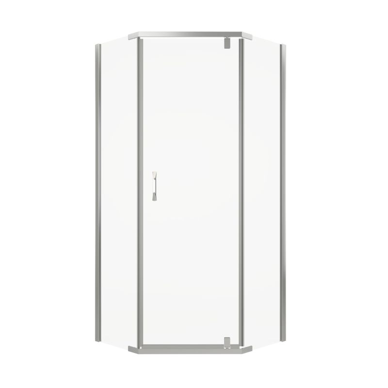 Hjørnebrusekabine 80x80 cm Blankt Glas med Nano-Belægning