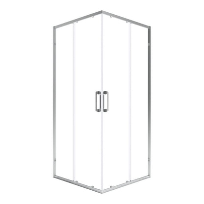 Kvadratisk Brusekabine Maza 70 cm Krom/Transparent