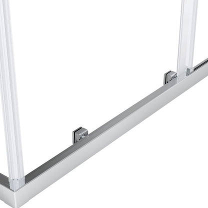 Kvadratisk Brusekabine Maza 70 cm Krom/Transparent