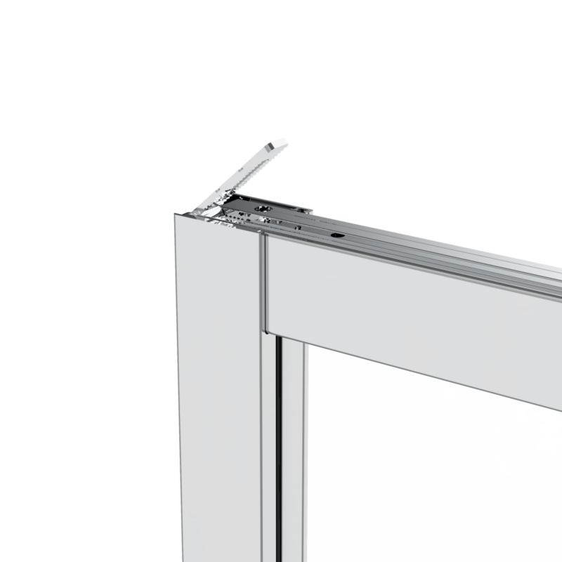 Kvadratisk Brusekabine Maza 70 cm Krom/Transparent
