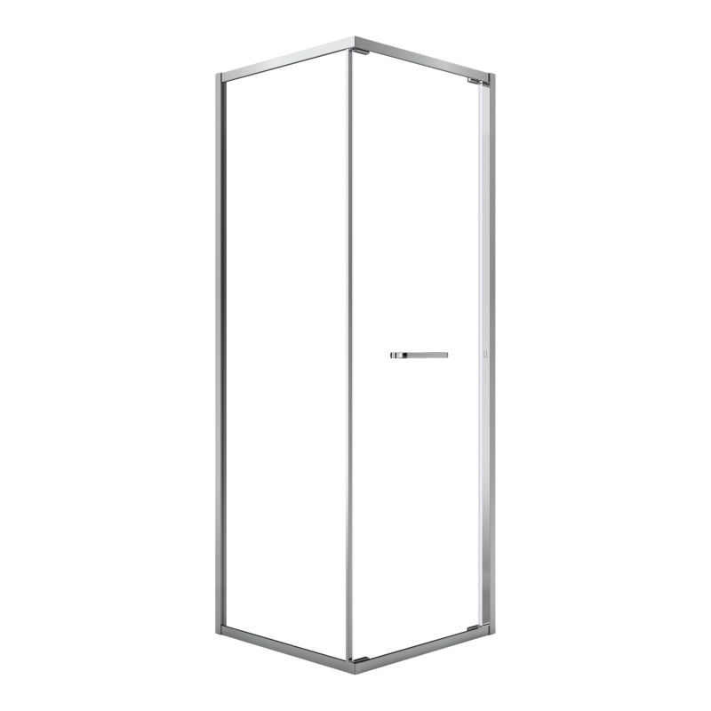 Kvadratisk Brusekabine 70 cm Krom Gennemsigtigt Glas