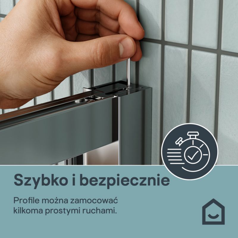 Kvadratisk Brusekabine 70 cm Krom Gennemsigtigt Glas