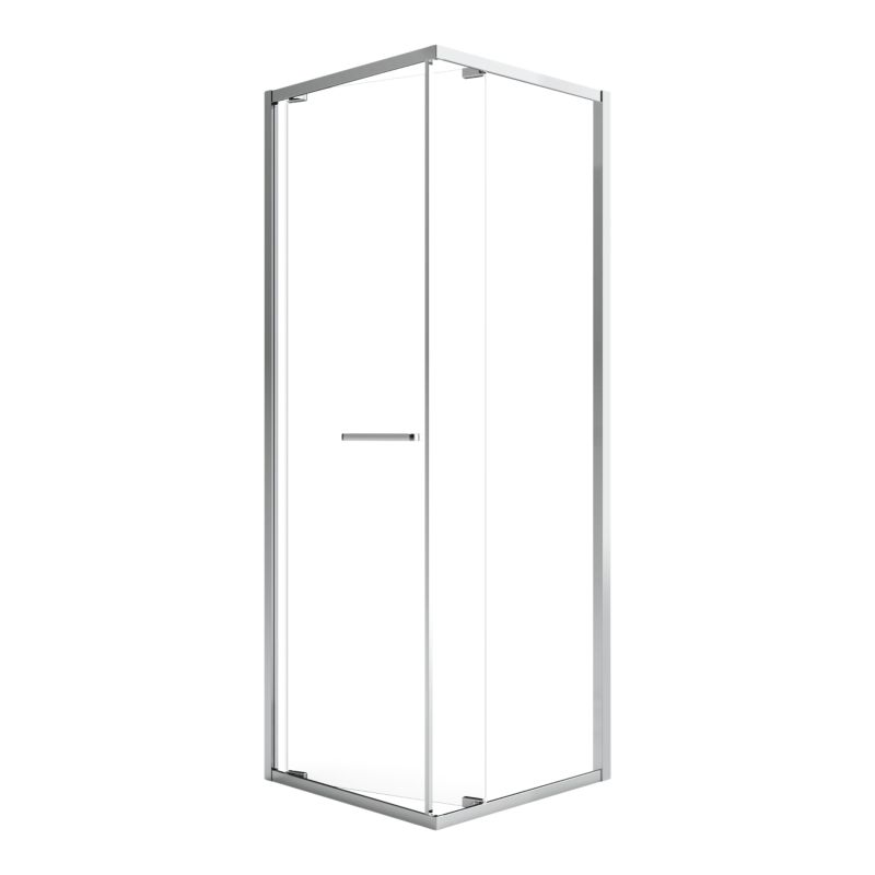 Kvadratisk Brusekabine 70 cm Krom Gennemsigtigt Glas