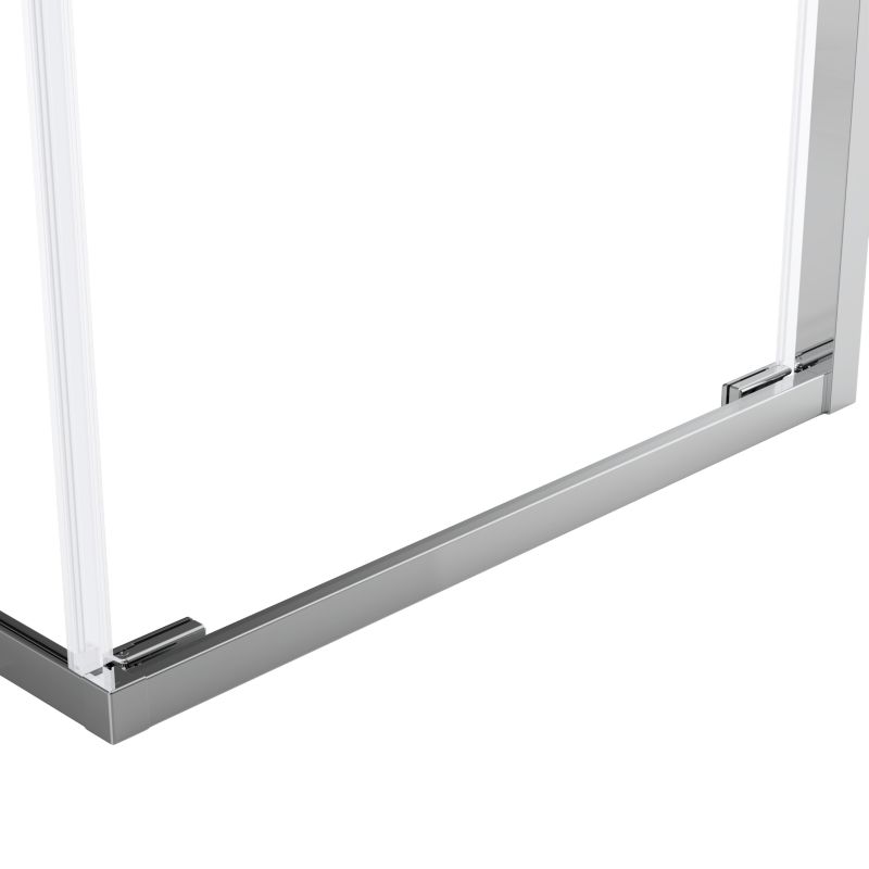 Kvadratisk Brusekabine 70 cm Krom Gennemsigtigt Glas