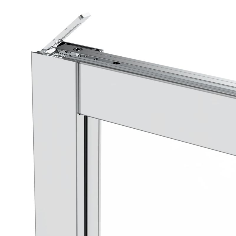 Kvadratisk Brusekabine 70 cm Krom Gennemsigtigt Glas