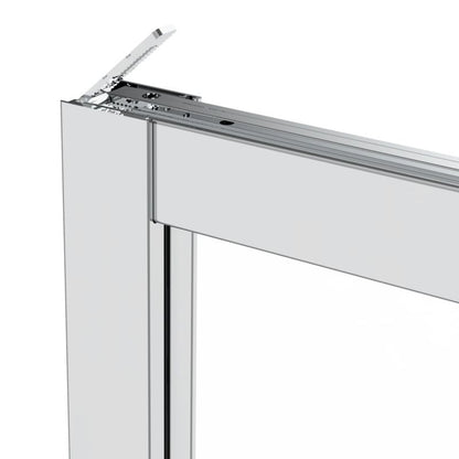 Kvadratisk Brusekabine 70 cm Krom Gennemsigtigt Glas