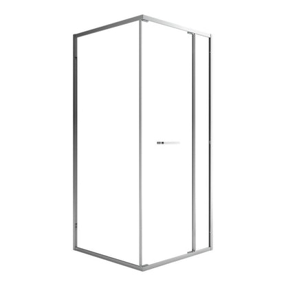 Firkantet Brusekabine 80 x 80 cm Chrom Hærdet Glas