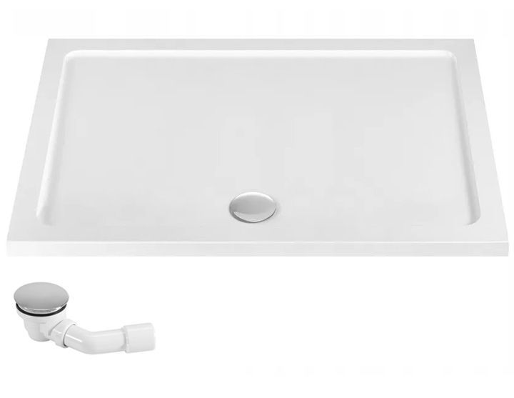 Hjørnebrusekabine 80x100x190 cm Sort Mat Aluminium