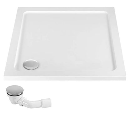Hjørnebrusekabine Fargo 90x90x195 cm Sort