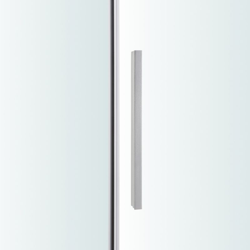 Femkantet Brusekabine 90x90 cm Krom/Transparent Aluminium