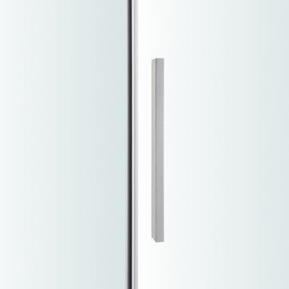 Femkantet Brusekabine 90x90 cm Krom/Transparent Aluminium