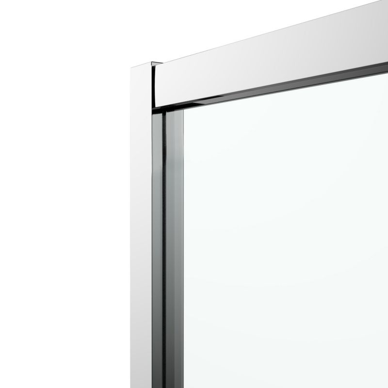 Halvcirkelformet Brusekabine Ledava 80x80x195 cm Krom