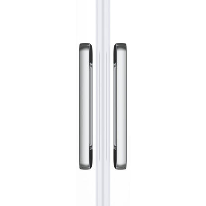 Halvrund Brusekabine 90 cm Krom Gennemsigtigt Glas