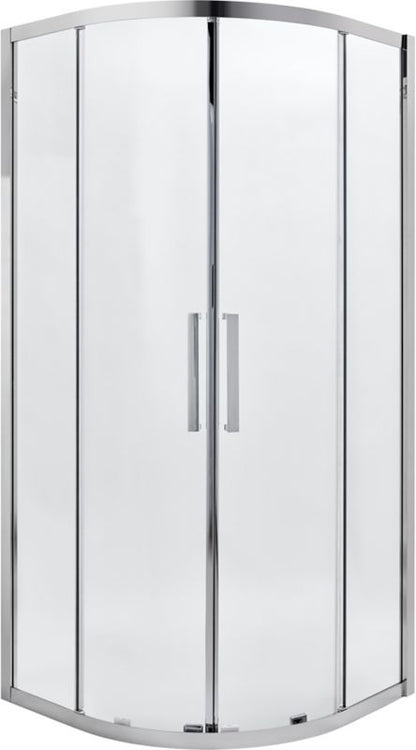 Halvrund Brusekabine 90 x 90 x 200 cm Transparent Glas