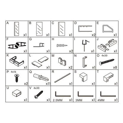Rektangulært Brusekabine 90x70 cm Sort Hærdet Glas 6 mm